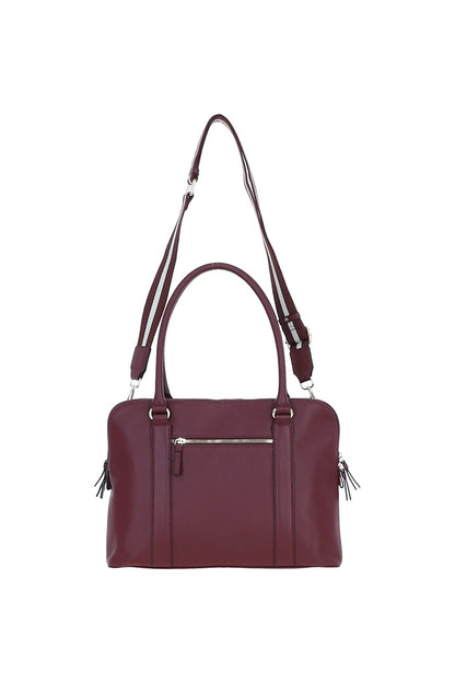Ashwood Leather X-39 Rose Wine Handbag