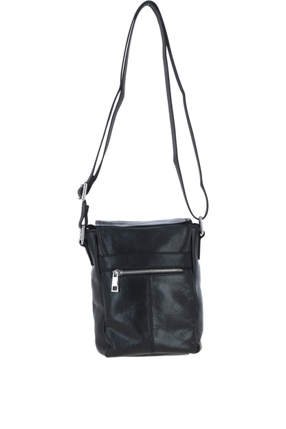 Ashwood Leather PL-44 Black Leather Cross Body Bag