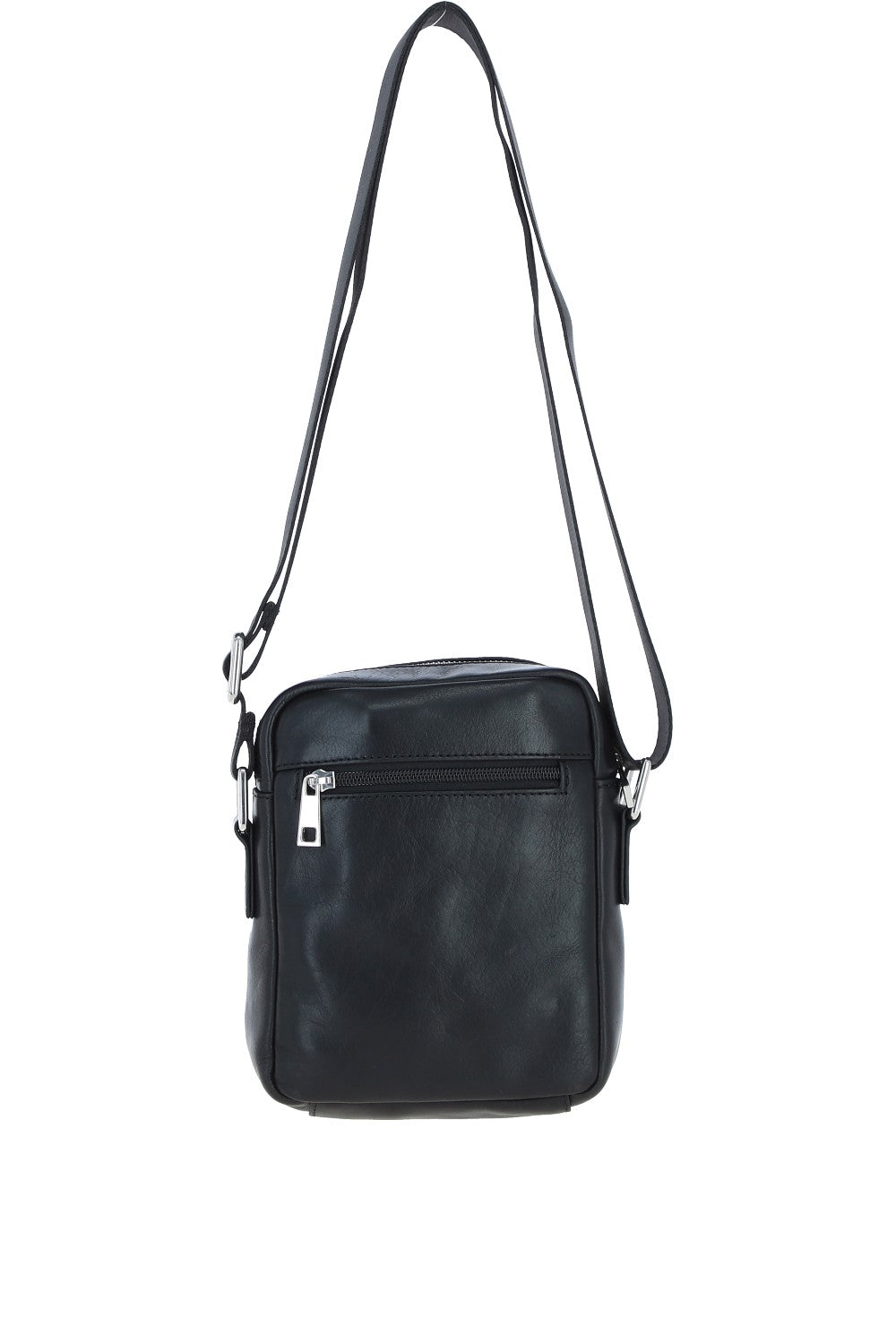 Ashwood Leather PL-43 Black Leather Cross Body Bag