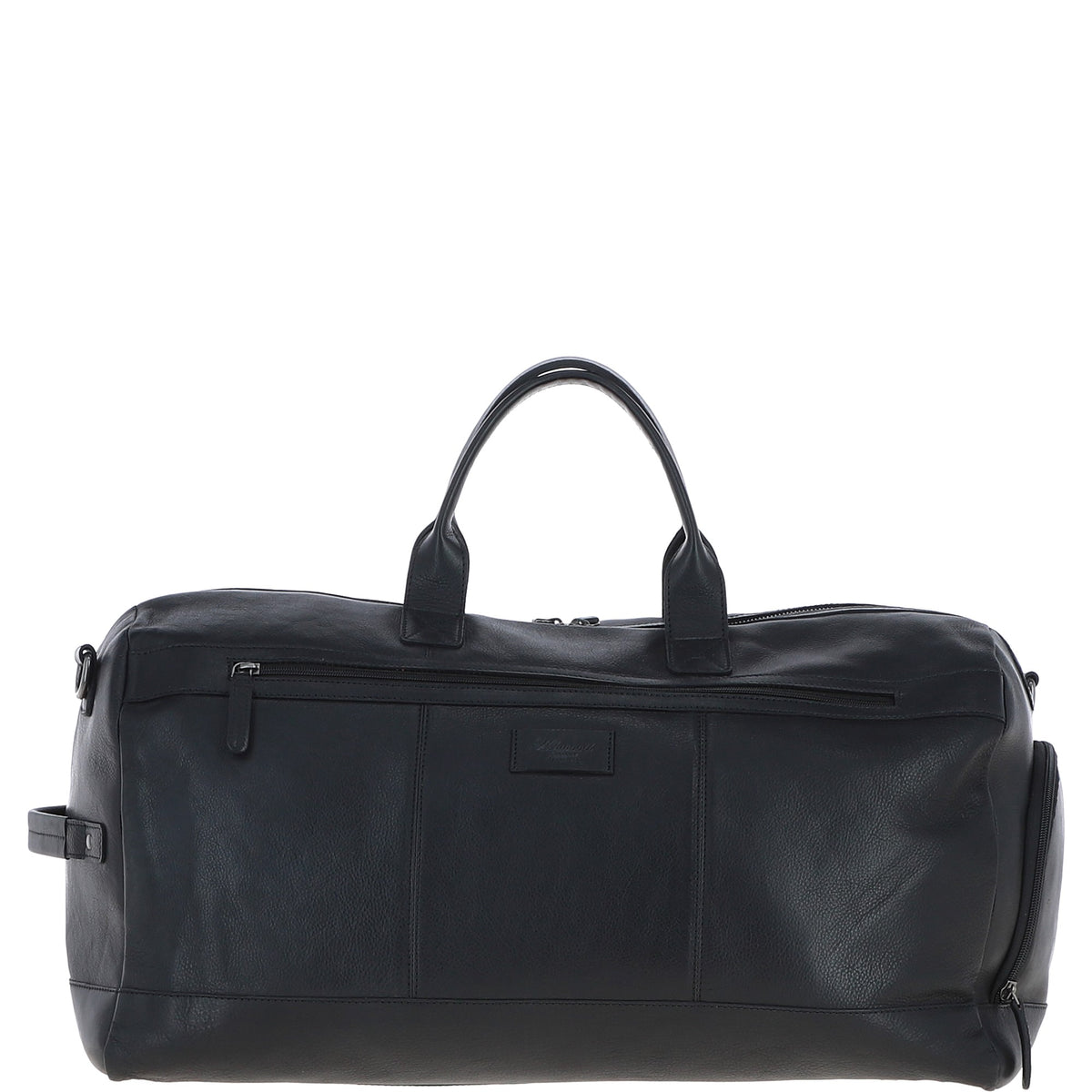 Ashwood Leather S-65 Black Leather Holdall