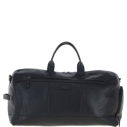 Ashwood Leather S-65 Black Leather Holdall