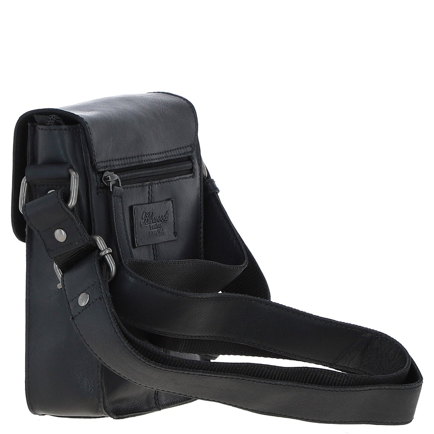 Ashwood Leather S-60 Black Crossbody Bag