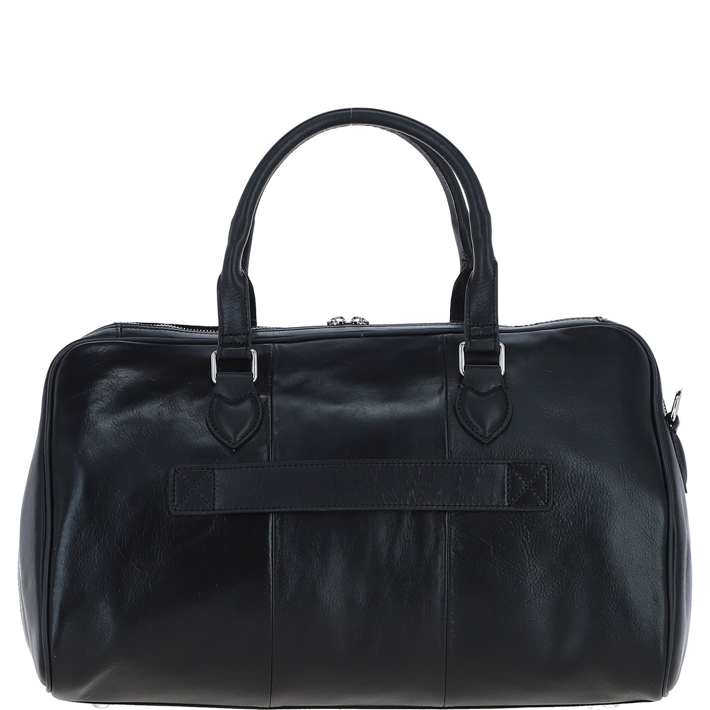 Ashwood Leather PL-47 Black Leather Weekender Bag