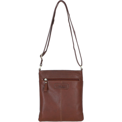 Ashwood Leather M-87 Tan Crossbody Bag
