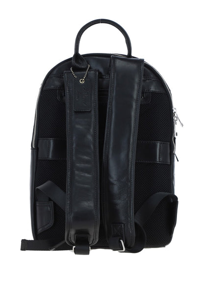 Ashwood Leather PL-46 Black Leather Rucksack