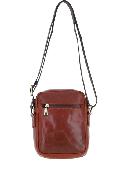 Ashwood Leather PL-43 Tan Leather Cross Body Bag