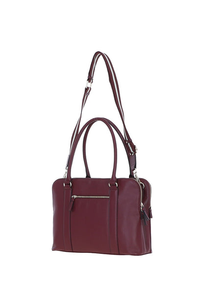 Ashwood Leather X-39 Rose Wine Handbag