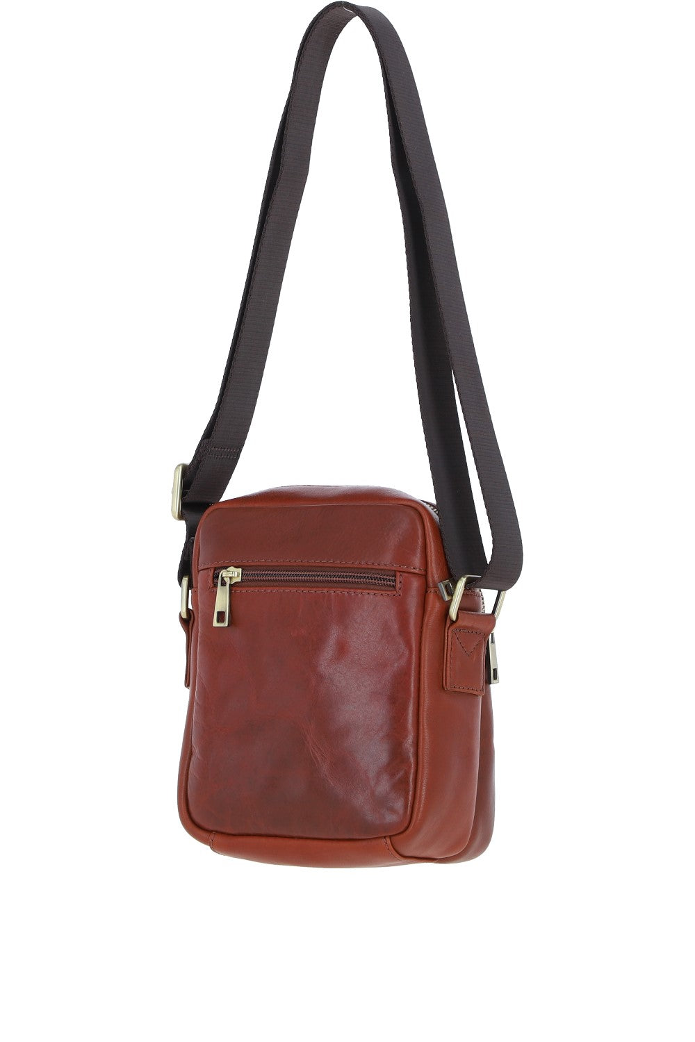 Ashwood Leather PL-43 Tan Leather Cross Body Bag