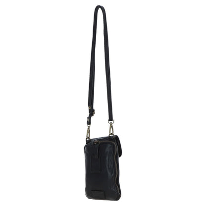 Ashwood Leather D-99 Black Phone Bag