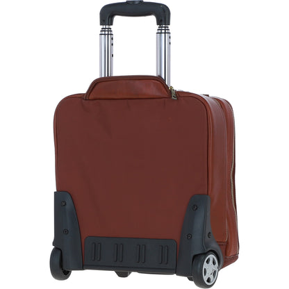 Ashwood Leather PL-51 Tan Leather Business Trolley
