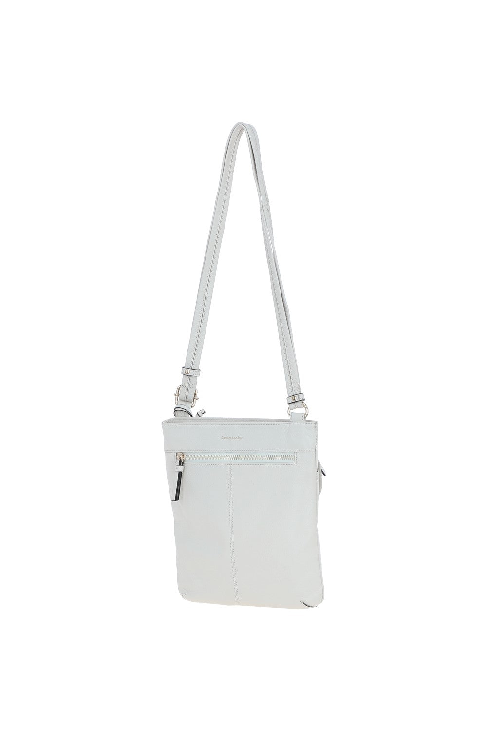 Ashwood Leather CB-5 White Crossbody Bag