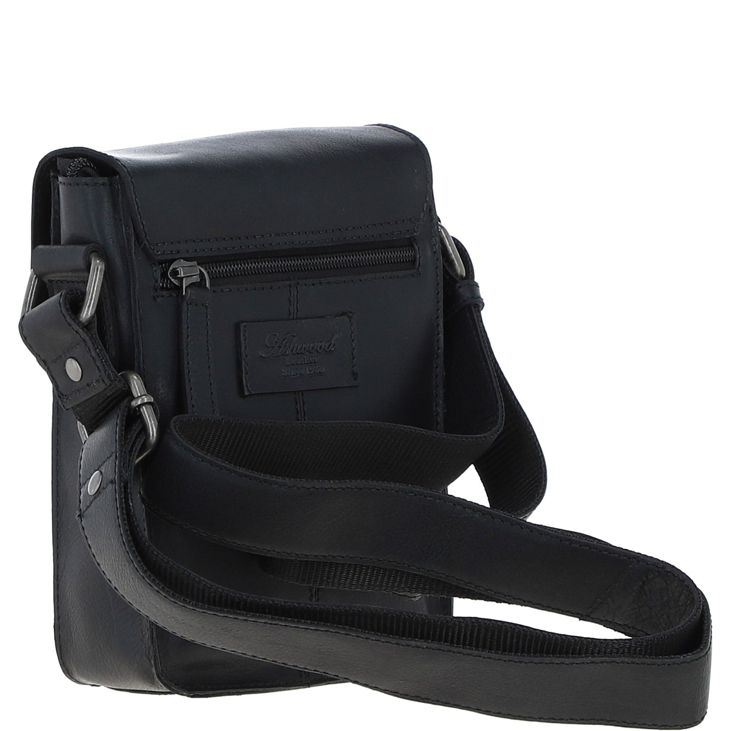 Ashwood Leather S-60 Black Crossbody Bag