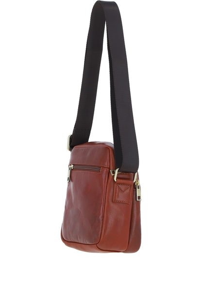Ashwood Leather PL-43 Tan Leather Cross Body Bag