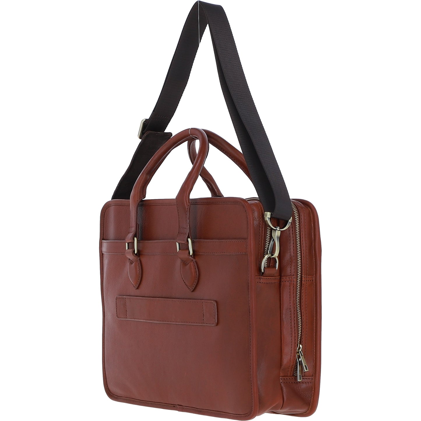 Ashwood Leather PL-48 Tan Leather Business Case