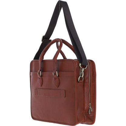 Ashwood Leather PL-48 Tan Leather Business Case