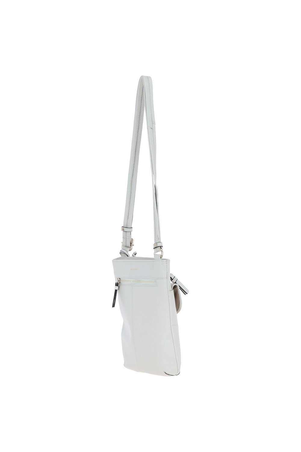 Ashwood Leather CB-5 White Crossbody Bag