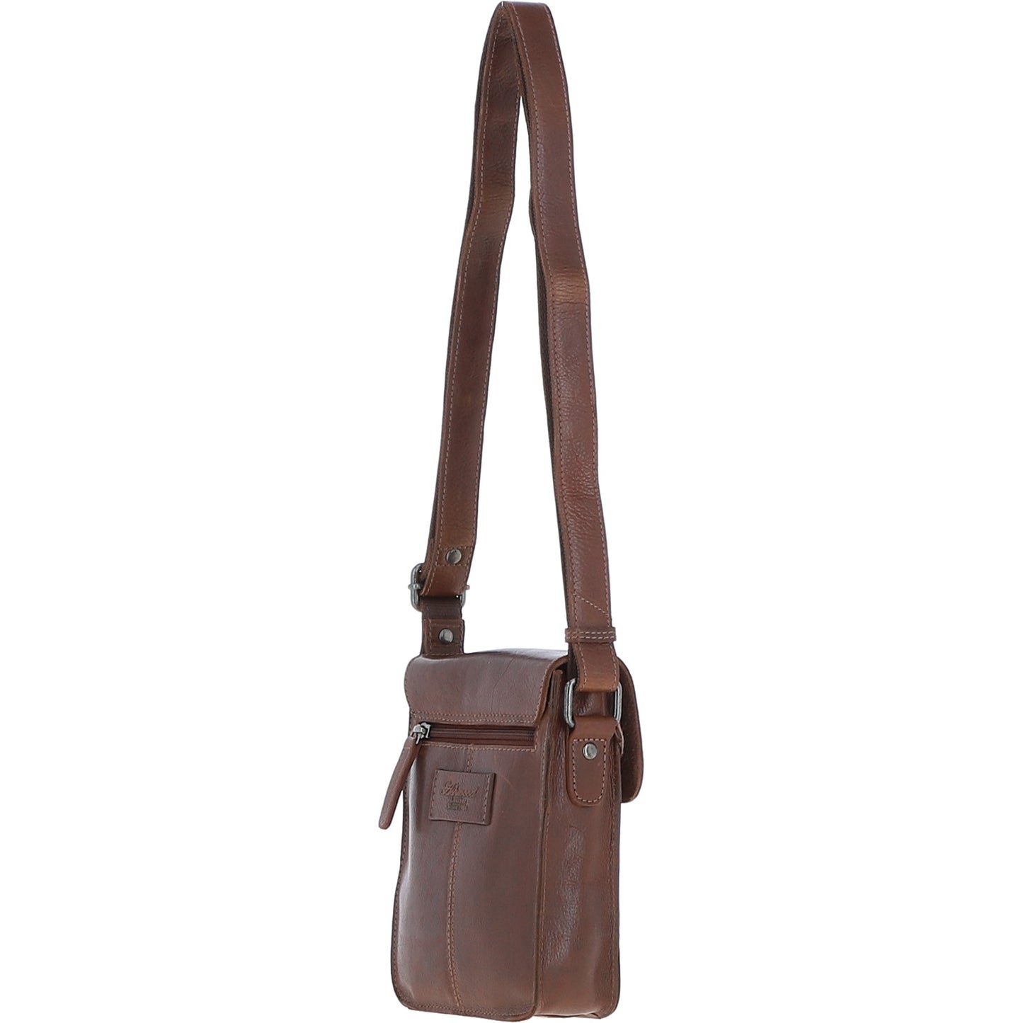 Ashwood Leather S-60 Chestnut Brown Crossbody Bag