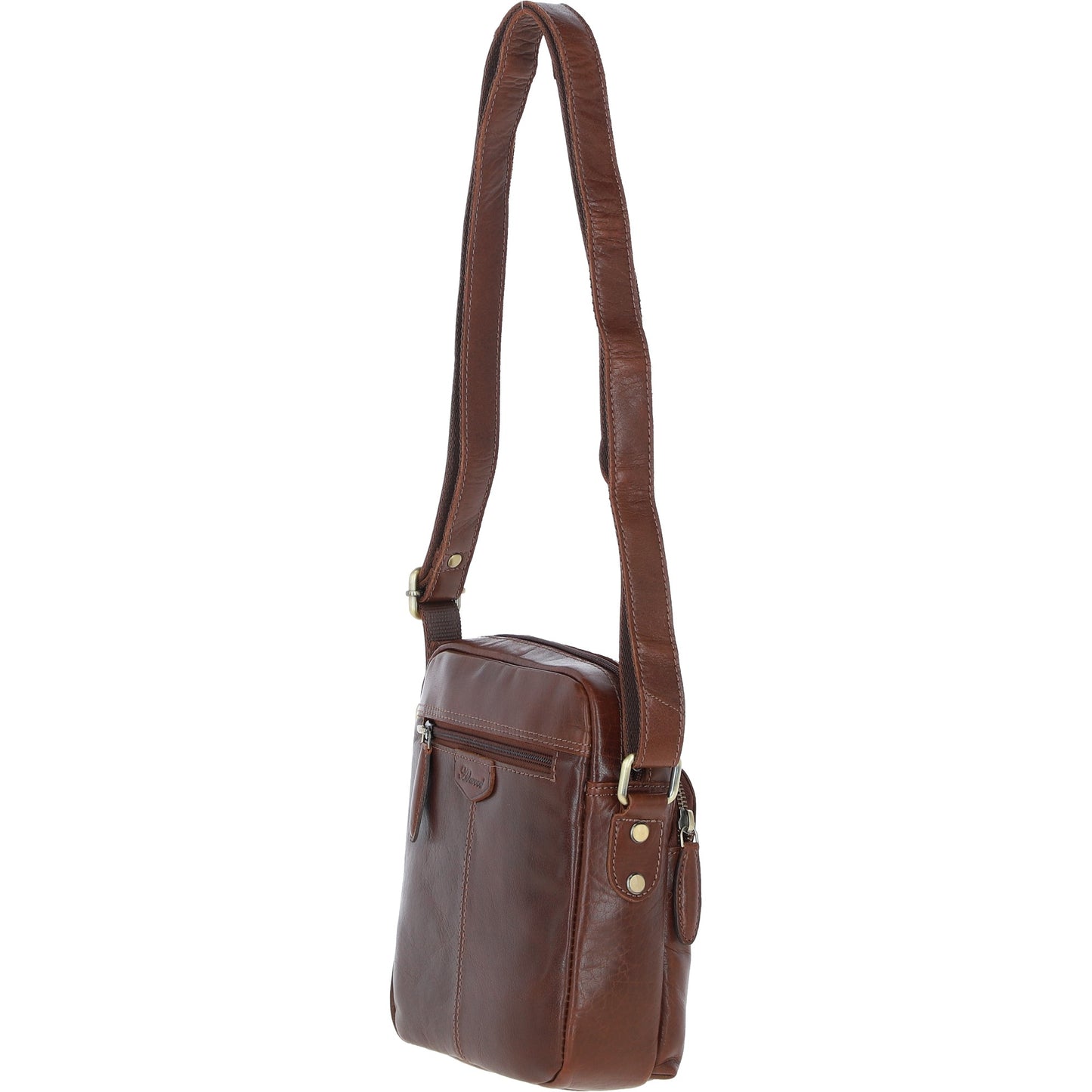 Ashwood Leather T-79 Chestnut Tan Leather Body Bag