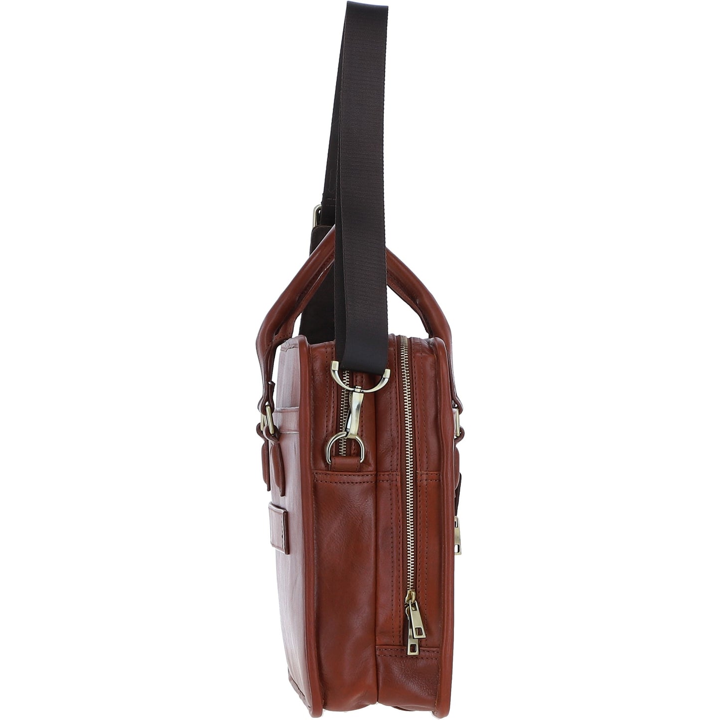 Ashwood Leather PL-48 Tan Leather Business Case