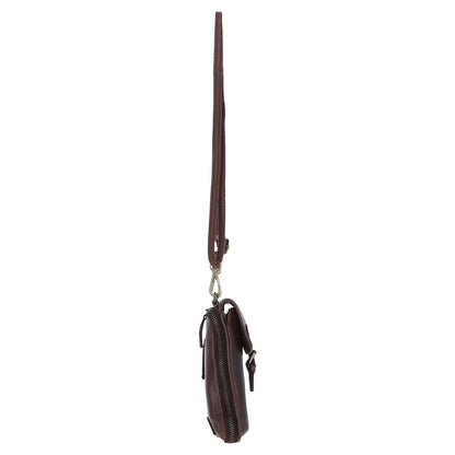 Ashwood Leather D-99 Brandy Phone Bag