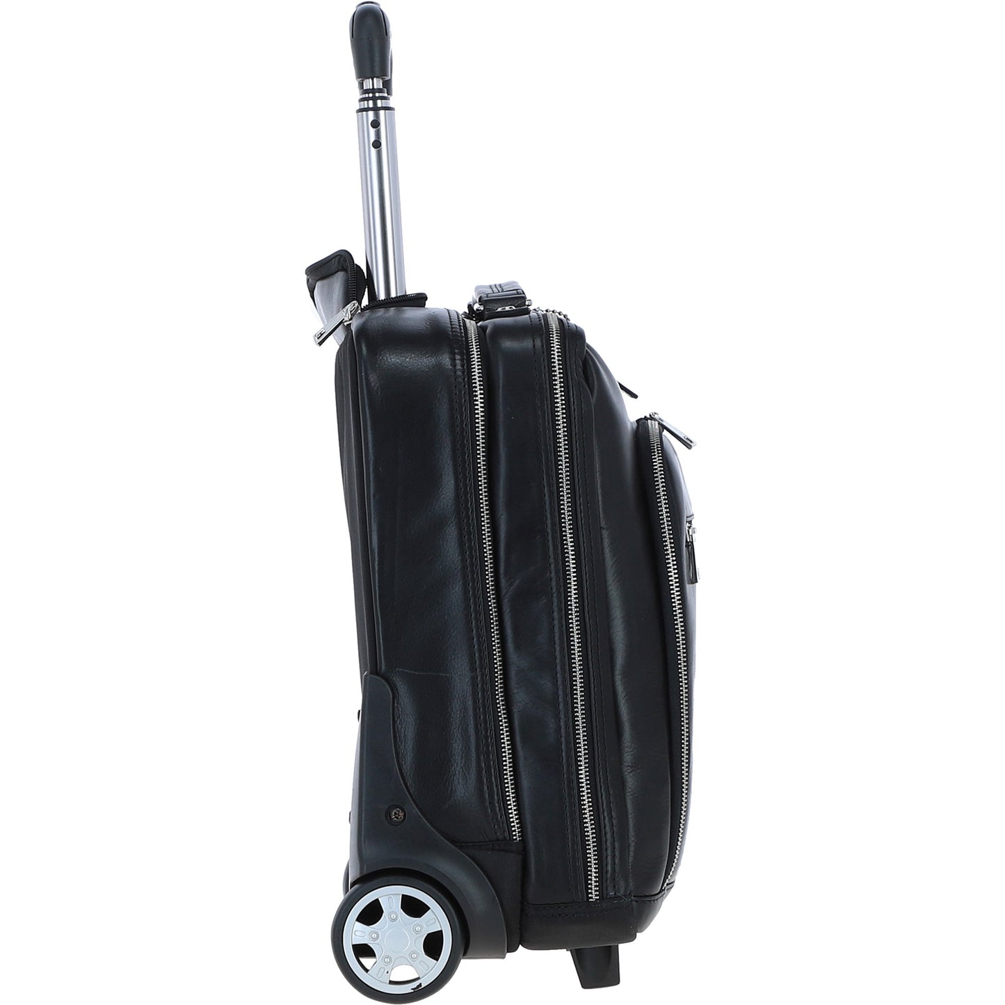 Ashwood Leather PL-51 Black Leather Business Trolley
