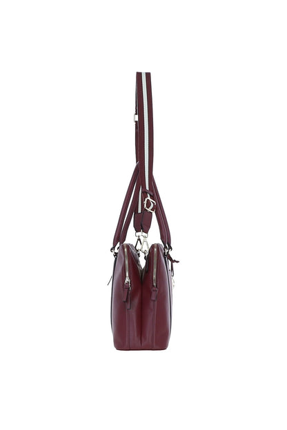 Ashwood Leather X-39 Rose Wine Handbag