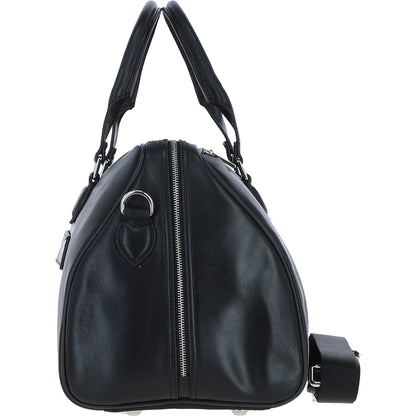 Ashwood Leather PL-47 Black Leather Weekender Bag