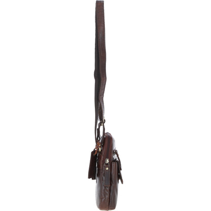 Ashwood Leather G-11 Brandy Crossbody Bag