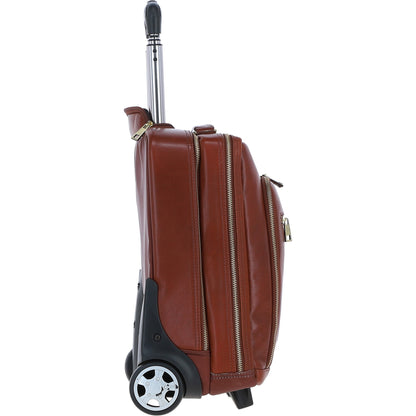 Ashwood Leather PL-51 Tan Leather Business Trolley