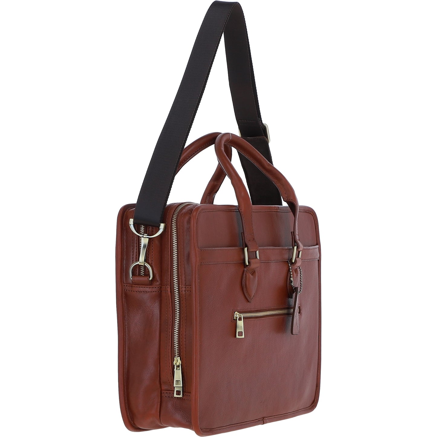 Ashwood Leather PL-48 Tan Leather Business Case