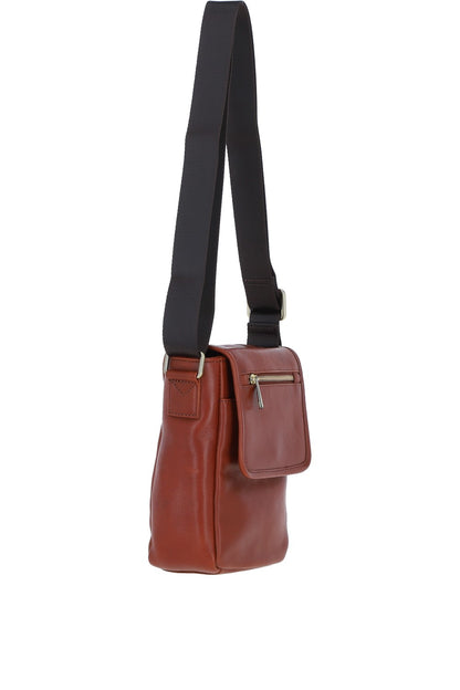 Ashwood Leather PL-44 Tan Leather Cross Body Bag