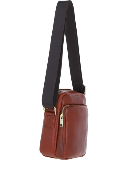 Ashwood Leather PL-43 Tan Leather Cross Body Bag