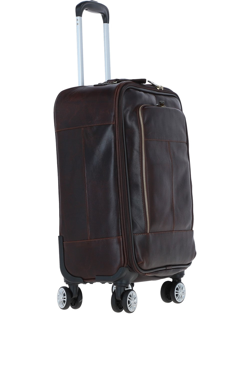 Ashwood Leather PL-52 Temponada Brown Cabin Trolley Bag