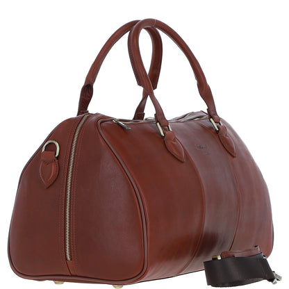 Ashwood Leather PL-47 Tan Leather Weekender Bag