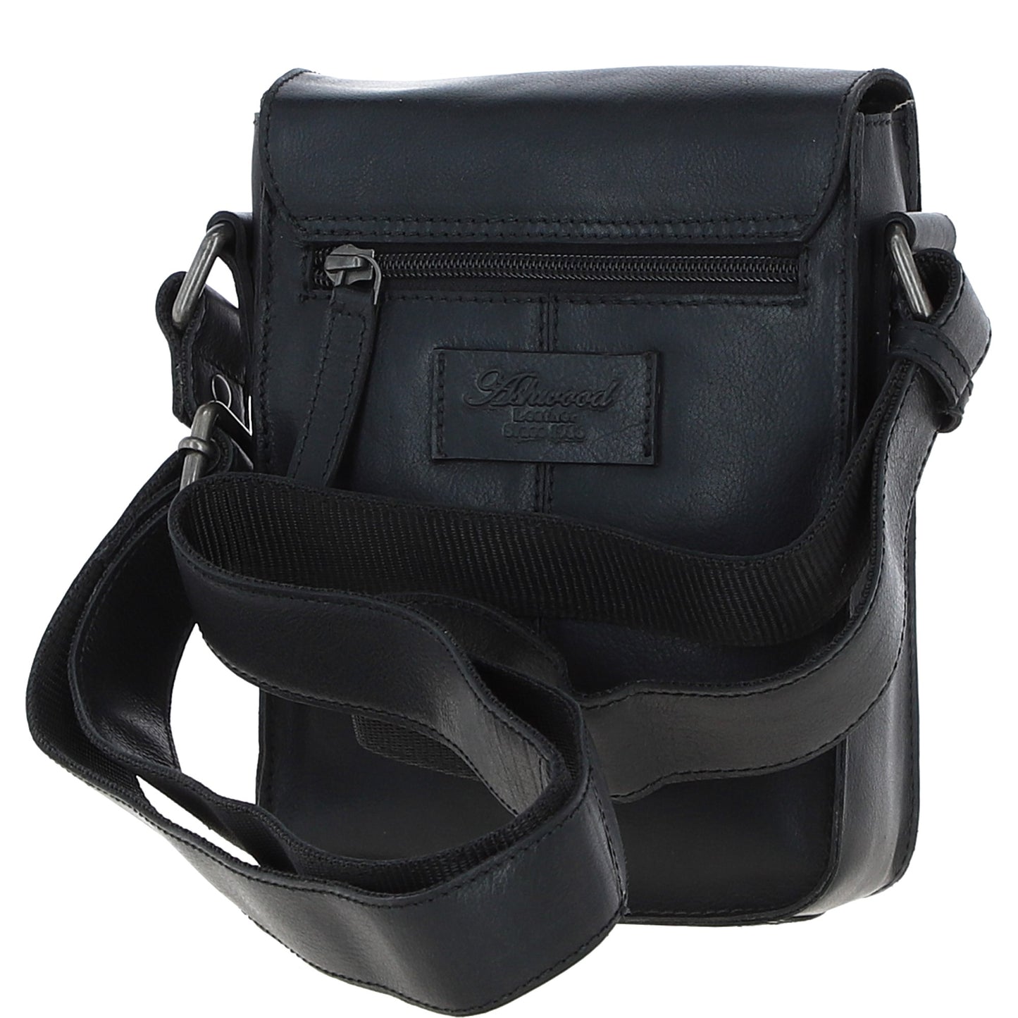 Ashwood Leather S-60 Black Crossbody Bag