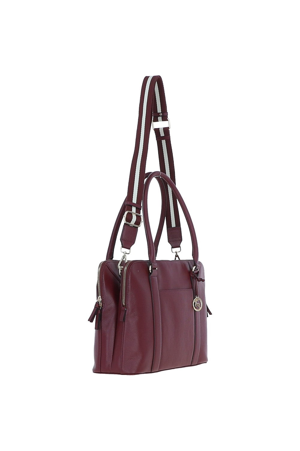 Ashwood Leather X-39 Rose Wine Handbag