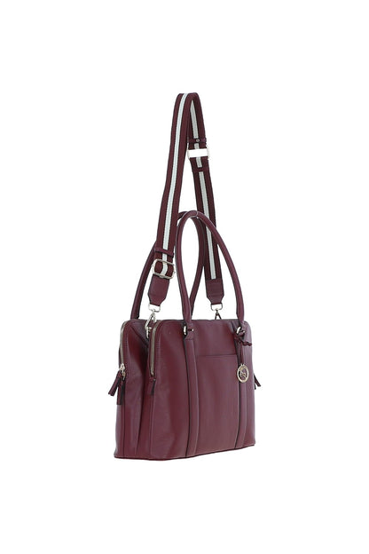 Ashwood Leather X-39 Rose Wine Handbag