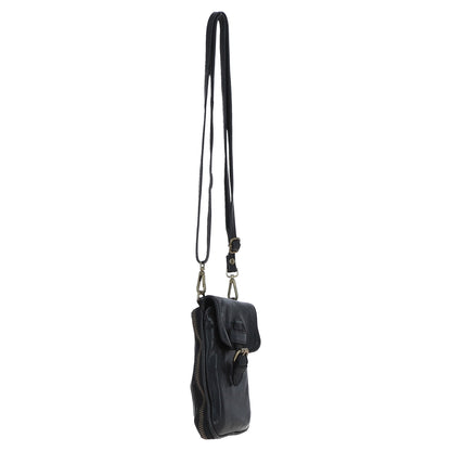 Ashwood Leather D-99 Black Phone Bag