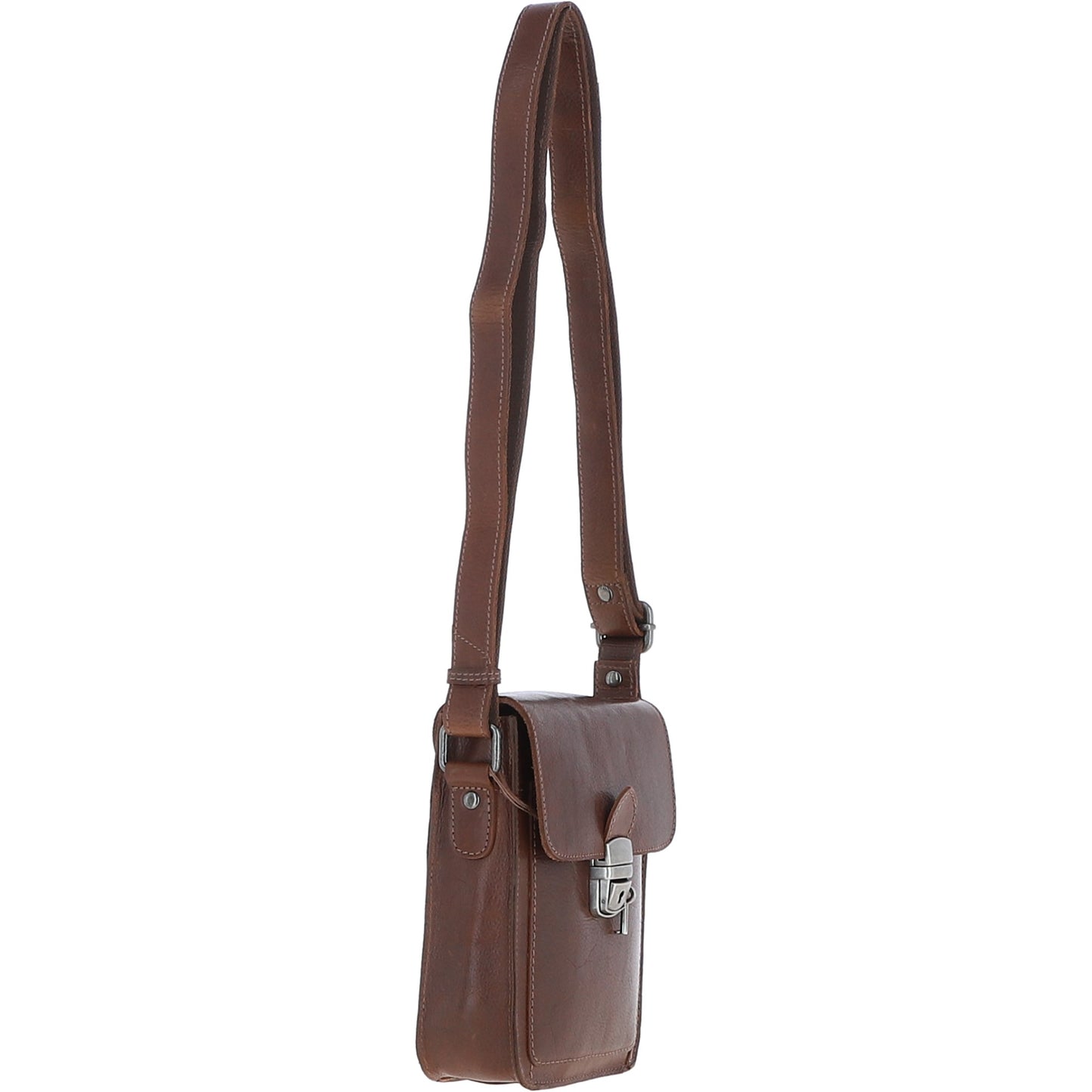Ashwood Leather S-60 Chestnut Brown Crossbody Bag