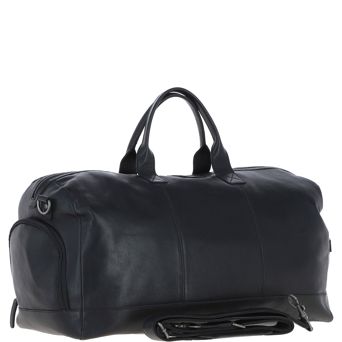 Ashwood Leather S-65 Black Leather Holdall