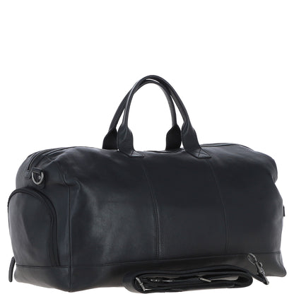 Ashwood Leather S-65 Black Leather Holdall