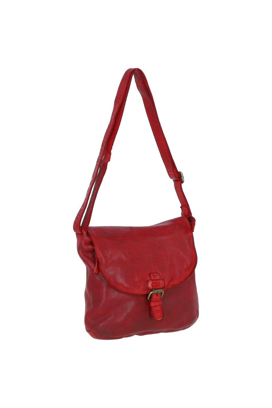 Ashwood Leather D-91 Red Leather Handbag