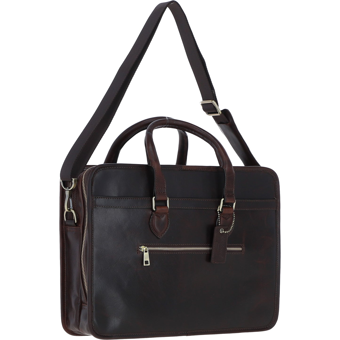 Ashwood Leather PL-48 Brown Leather Business Case