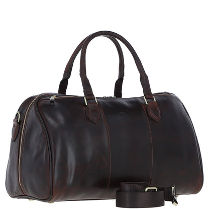 Ashwood Leather PL-47 Brown Leather Weekender Bag