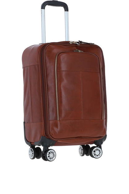 Ashwood Leather PL-52 Temponada Tan Cabin Trolley Bag