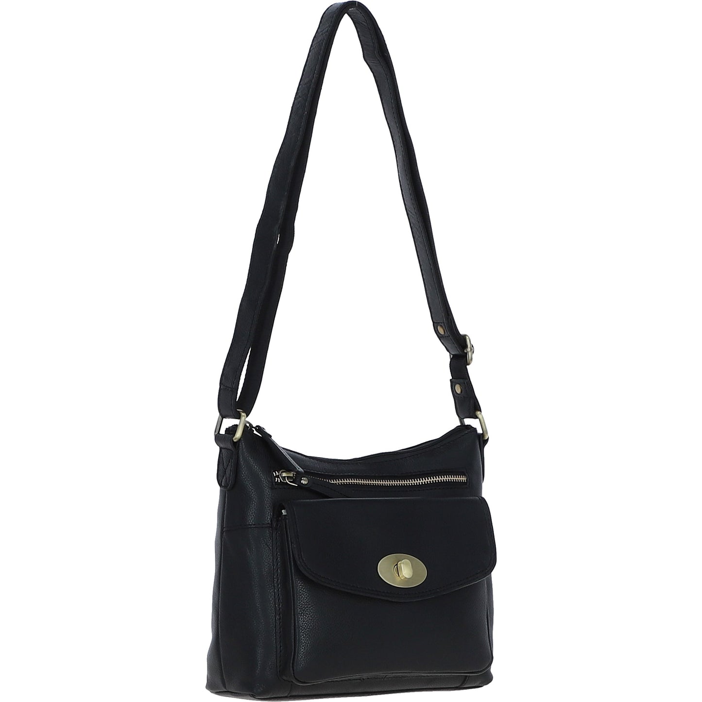 Ashwood Leather M-86 Black Leather Bag