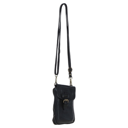 Ashwood Leather D-99 Black Phone Bag