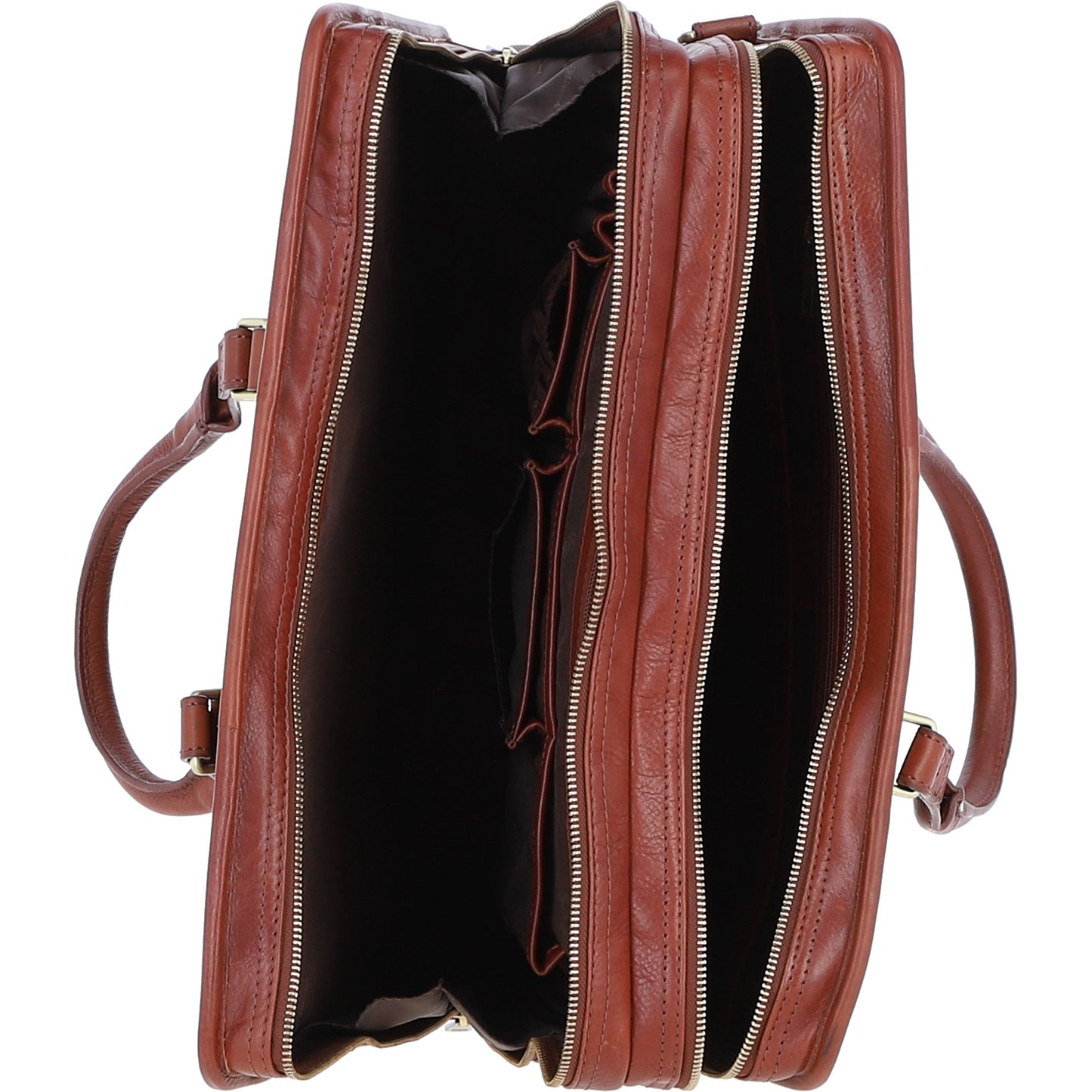 Ashwood Leather PL-48 Tan Leather Business Case