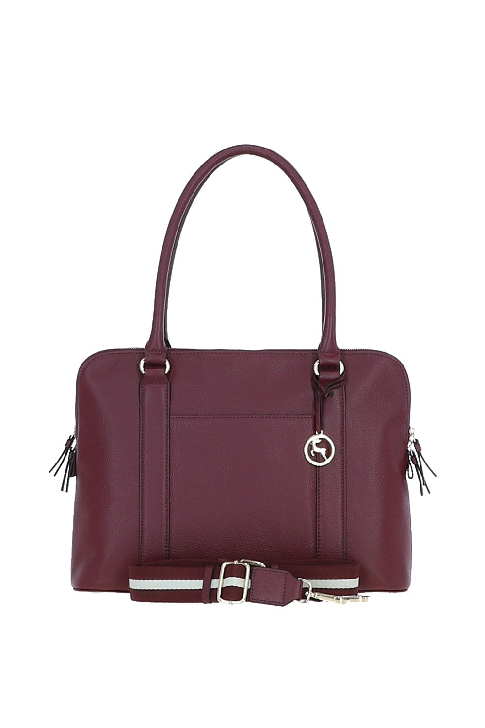 Ashwood Leather X-39 Rose Wine Handbag