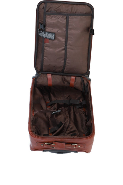 Ashwood Leather PL-52 Temponada Tan Cabin Trolley Bag